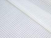 TRANSPERANT SKY CHECKS PREMIUM MIX LINEN SHIRT FABRIC.